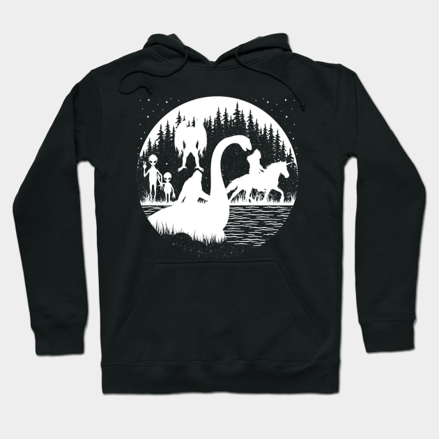 Cryptid Creatures Hoodie by Tesszero